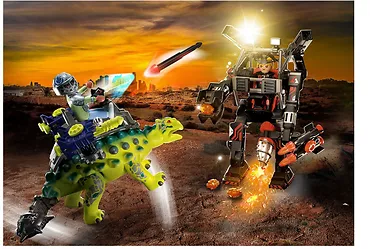 Playmobil Zestaw DINO Rise 70626 Sajchania Odparcie ataku