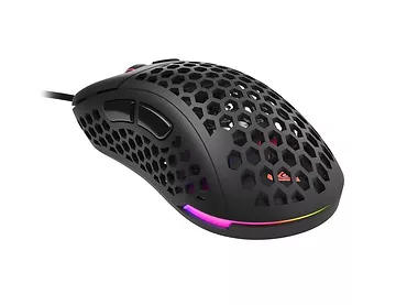 NATEC Mysz Genesis Xenon 800 lekka 16000 DPI podświetlenie RGB dla graczy lekka Czarna