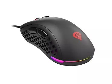 NATEC Mysz Genesis Xenon 800 lekka 16000 DPI podświetlenie RGB dla graczy lekka Czarna