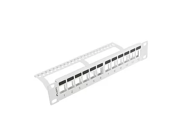 LANBERG Patch panel 12port 1U z organizerem PPKS-9112-S