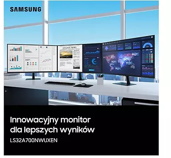 Samsung Monitor 32 cale LS32A700NWUXEN VA 3840 x 2160 UHD 16:9 5 ms (GTG) płaski