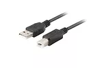 LANBERG Kabel USB-A(M)-USB-B(M) 2.0 CA-USBA-15CU-0010-BK