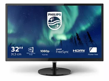 Monitor Philips 31,5” 327E8QJAB IPS Full HD HDMI