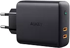 AUKEY PA-D5 GaN ładowarka sieciowa 2xUSB C Power Delivery 3.0 63W 6A Dynamic Detect