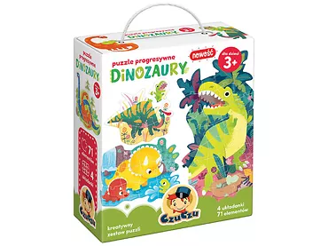 CzuCzu Puzzle progresywne Dinozaury