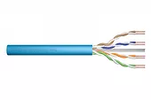 Digitus Kabel teleinformatyczny instalacyjny kat.6A, U/UTP, Dca, AWG 23/1, LSOH, 500m szpula Niebieski