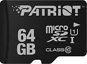 Patriot Karta pamięci MicroSDHC 64GB LX Series