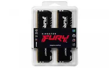 Kingston Pamięć RAM DDR4 FURY Beast  RGB 16GB(2*8GB)/3200 CL16