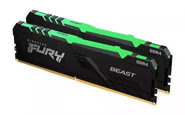 Kingston Pamięć RAM DDR4 FURY Beast  RGB 16GB(2*8GB)/3200 CL16