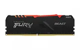 Kingston Pamięć DDR4 FURY Beast RGB 8GB(1*8GB)/2666 CL16