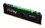 Kingston Pamięć DDR4 FURY Beast RGB 8GB(1*8GB)/2666 CL16