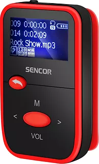 Sencor Odtwarzacz MP3 SFP 4408RD 8GB, Radio FM Wyświetlacz LCD 1,1 call