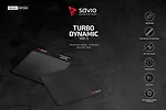 Elmak Podkładka pod mysz gaming SAVIO Black Edition Turbo Dynamic S 250x250x2mm, obszyta