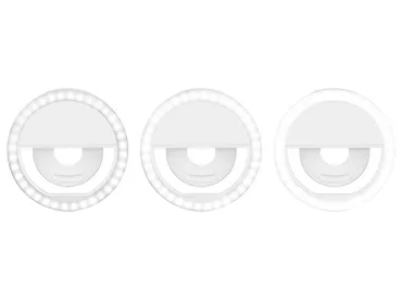 Lampa pierścieniowa TRACER SELFIE 5561 k, klips