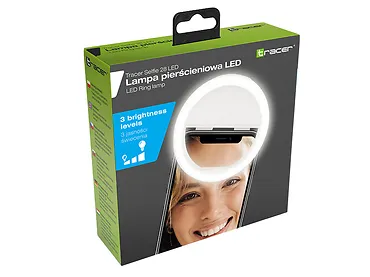 Lampa pierścieniowa TRACER SELFIE 5561 k, klips