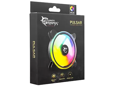 Wentylator LED ARGB Gaming WhiteShark Pulsar 120 mm