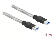 Delock Kabel USB-A(M)-USB-B(M) 3.0 1m srebrny 86775