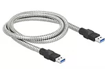 Delock Kabel USB-A(M)-USB-B(M) 3.0 1m srebrny 86775