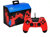 Kontroler przewodowy Gioteck VX4 PS4/PC czerwony