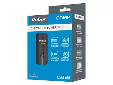 Tuner cyfrowy USB DVB-T2 H.265 HEVC REBEL