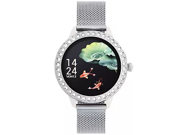 Smartwatch Garett Women Victoria Srebrny stalowy
