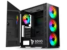 Obudowa komputerowa Midi Tower ATX SAVIO Prime X1 ARGB Glass Fan 4x120mm