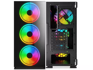 Obudowa komputerowa Midi Tower ATX SAVIO Prime X1 ARGB Glass Fan 4x120mm