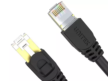 Patchcord kabel sieciowy Unitek kat.7 15.0M SSTP czarny