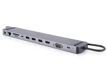 Replikator portów 11w1  REAL-EL CQ-1000 USB C