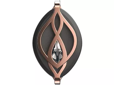 Smart Naszyjnik BELLABEAT Leaf Crystal Rose Gold Edition