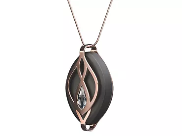Smart Naszyjnik BELLABEAT Leaf Crystal Rose Gold Edition
