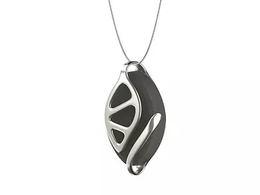 Smart Naszyjnik BELLABEAT Leaf Urban Black Silver Edition