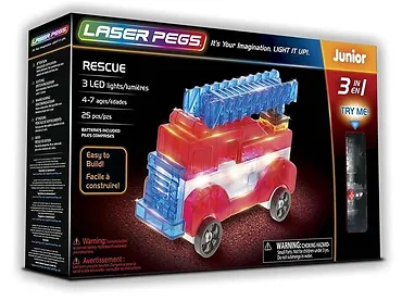 POJAZDY RATUNKOWE 3w1 Laser Pegs klocki LED 4+