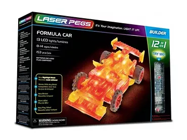 Laser Pegs Samochód Formuły 12w1 świecące klocki