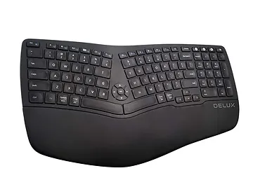 Ergonomiczna klawiatura bezprzewodowa Delux GM902 2.4G + BT 4.0