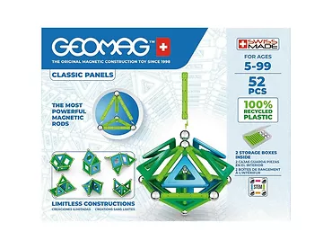 Klocki magnetyczne Geomag ECO PANELS 52 elementy GEO-471