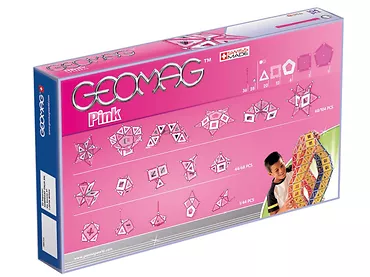 Klocki magnetyczne ROM GEOMAG PINK 104 elementy różowe GEO-344