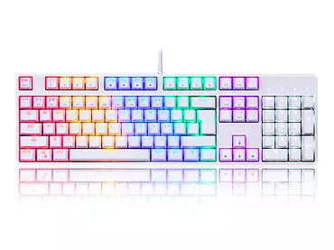 Klawiatura mechaniczna Motospeed CK107 (biała) Outemu Red