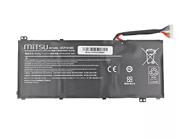 Mitsu Bateria do Acer Aspire V15, VN7 4605 mAh (52.5 Wh) 11.4 Volt