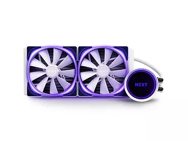 NZXT Chłodzenie wodne Kraken X63 white 280mm RGB podświetlane wentylatory i pompa