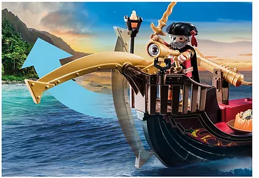 Playmobil Zestaw z figurkami Novelmore 70641 Statek ognia Wojownik&oacute;w Burnham