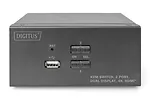 Digitus Przełącznik KVM 2 portowy HDMI, Dual Display, 4K 30Hz