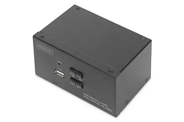 Digitus Przełącznik KVM 2 portowy HDMI, Dual Display, 4K 30Hz