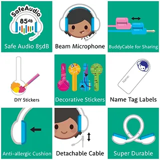 Buddy Phones Słuchawki StudyBuddy r&oacute;żowy