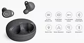 AUKEY EP-T10 True Wireless TWS słuchawki bezprzewodowe Bluetooth 5 | wodoodporne IPX5 | dotykowe | 28h pracy | 10mm przetwornik | ładowanie bezprzewodowe