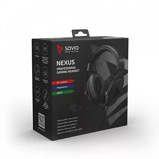 Elmak Słuchawki gamingowe SAVIO Nexus Jack 3.5mm