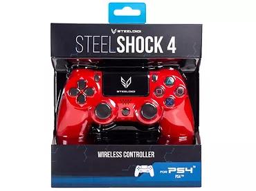 Kontroler SteelDigi STEELSHOCK PS4 czerwony