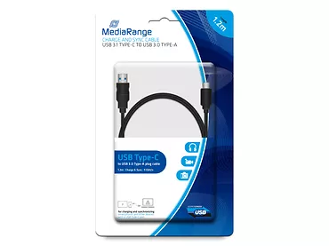 MediaRange kabel USB-A 3.0 do USB-C 1,2m