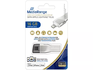 Pendrive MediaRange 16 GB USB 3.0 + Apple Lightning