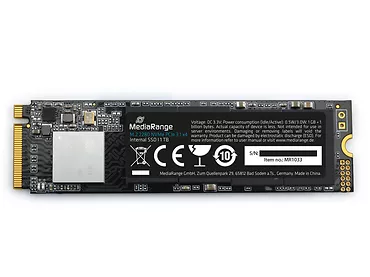 Dysk MediaRange MR1033 M.2 2280 SSD 1TB NVMe PCIe 3.1